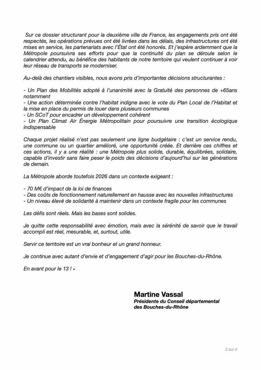 Martine Vassal tweet media