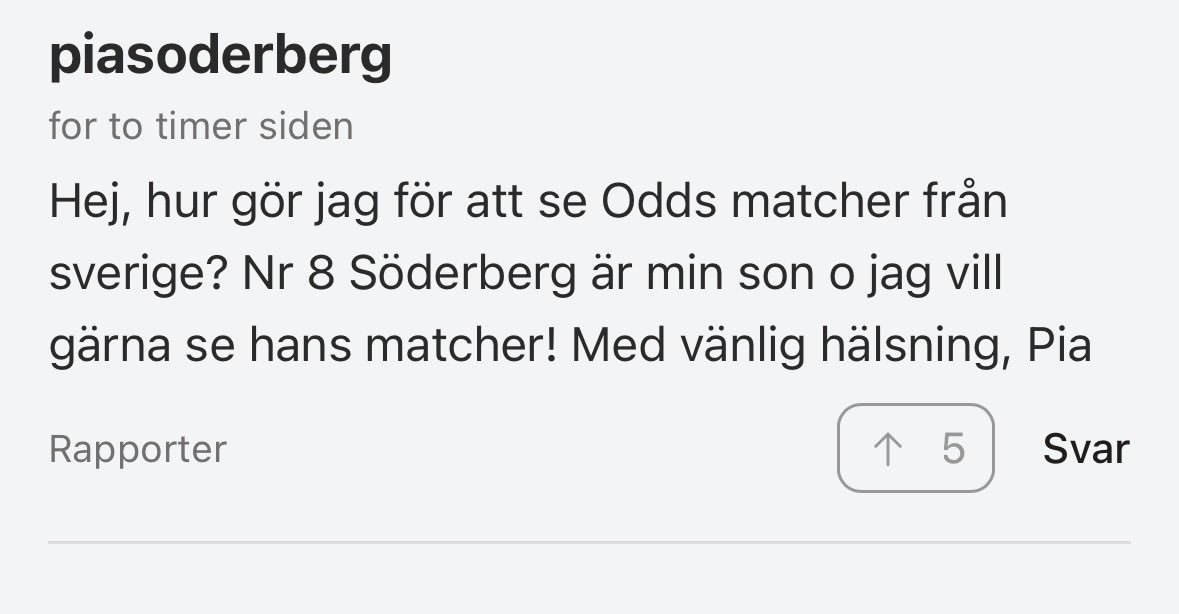 Daniel Söderberg med en kanongod debut, men her må du på jobb slik at mor kan få se på match!