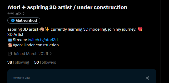 Atori ✦ aspiring 3D artist / under construction tweet media