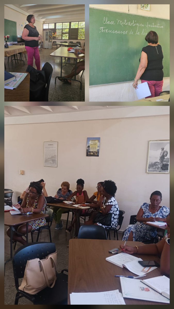 HEdgDirectoraEp's tweet photo. Clase Metodológica instructiva de la asignatura Matemática, impartida a los directores por la metodóloga Nereyda en Habana del Este. https://t.co/APKNkFUSkF
