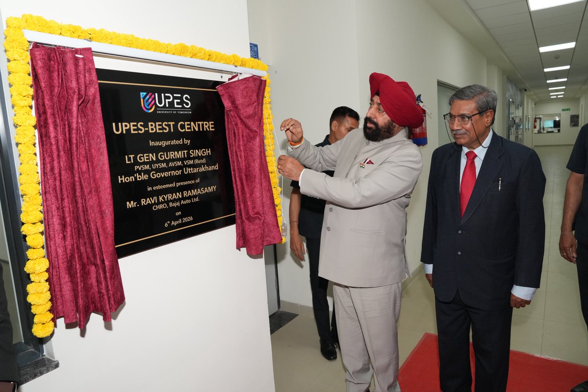 At UPES University today, the Bajaj Engineering Skills Training (BEST ...