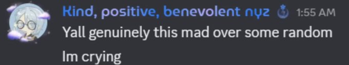 bluetoonsYT's tweet image. even if theres a possibility that kit survived the seizure, the way people in the discord handled the situation in general just shows that they would rather stroke their own ego and pass this off as drama instead of taking accountability.

#justiceforkit