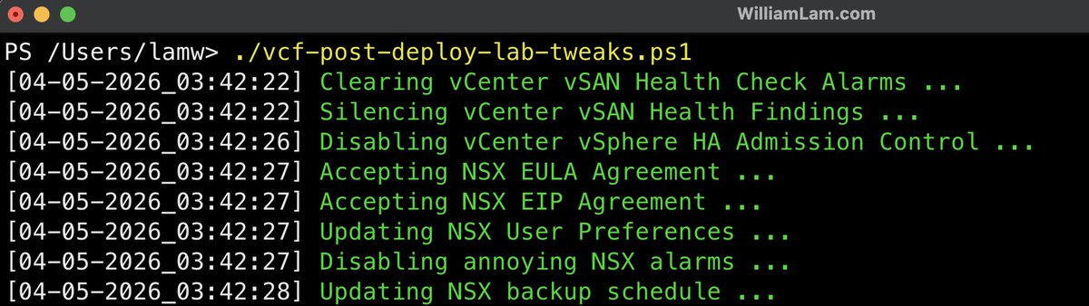 William Lam tweet media