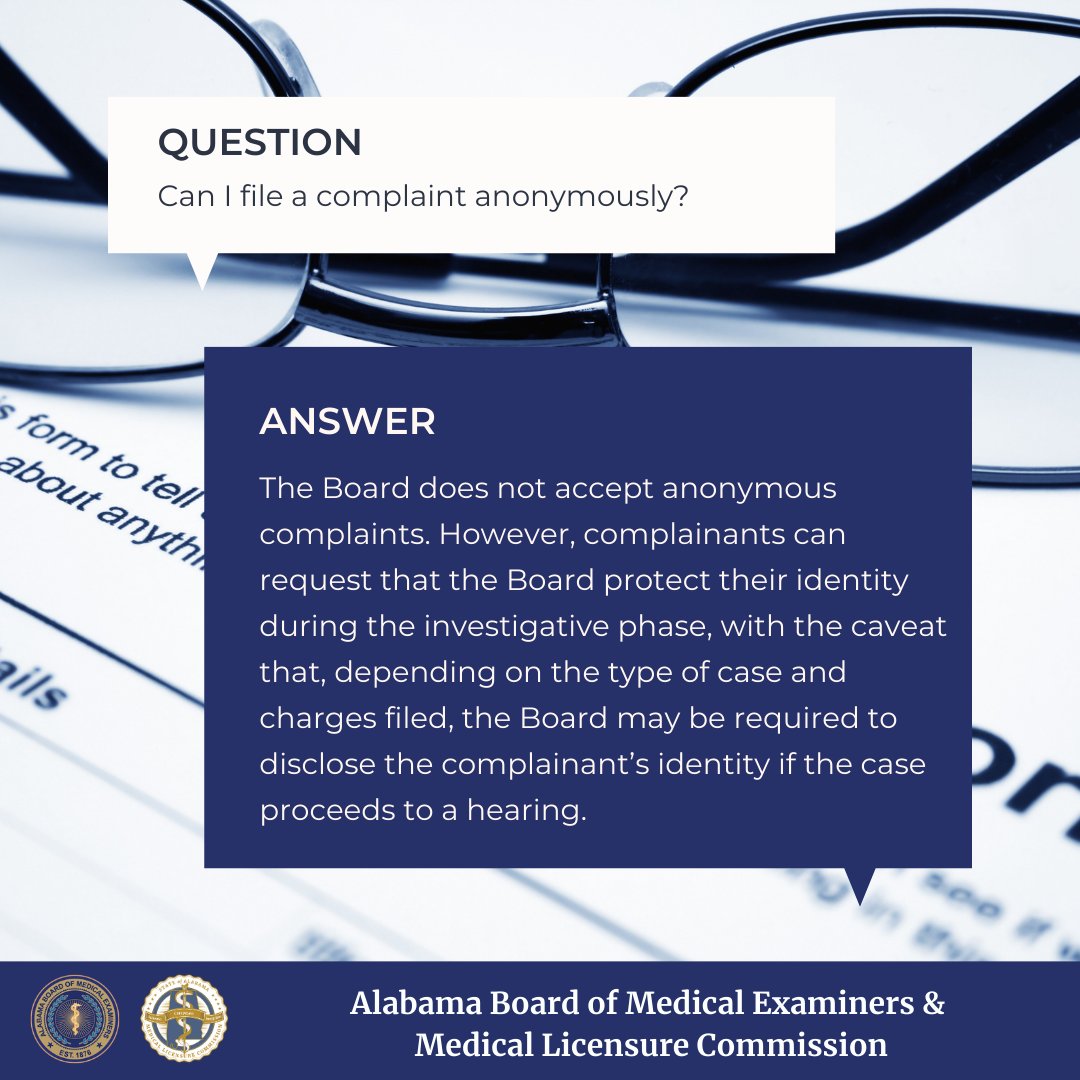 AL Board of Med Examiners & Licensure Commission tweet media