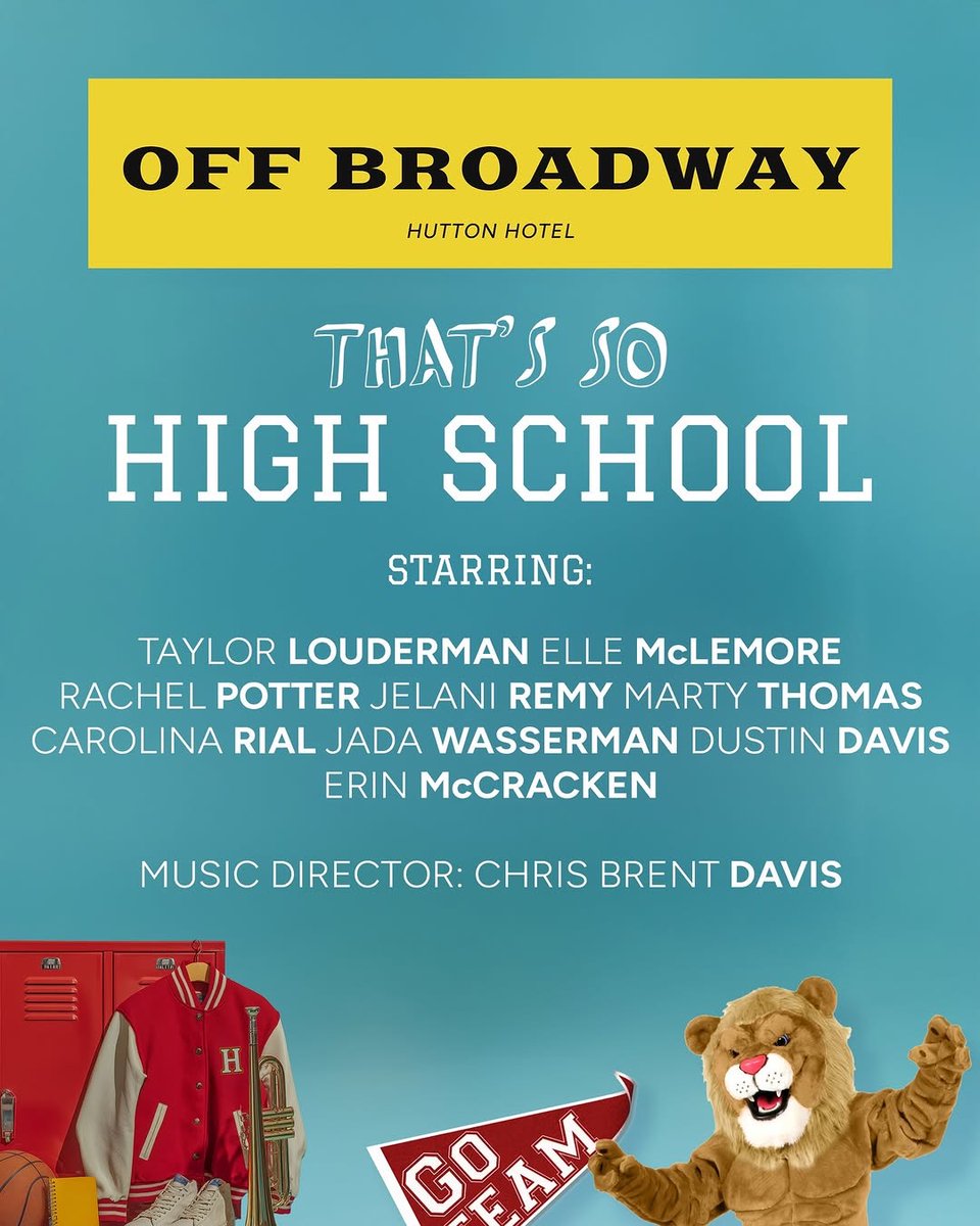ScottAppelMedia's tweet photo. Don’t miss Marty Thomas (Wicked, Xanadu) doing what he does best — stealing the show — at THAT’S SO HIGH SCHOOL! 📣 

April 18 at Analog at the Hutton Hotel in Nashville
🎟️ https://t.co/bvxNfp0rYb

#Broadway #Nashville https://t.co/vIKTASFdld