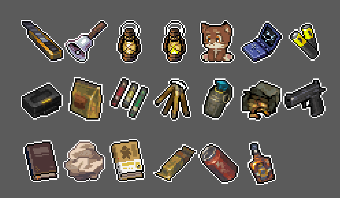 LiminalGrove's tweet photo. Managing emotions is never easy…especially in a dangerous, suffocating place. So think ahead: what could cheer a girl up? …And beware, just being optimistic is nowhere near enough :) #pixelArt #gameDev #indieDev #indieGame #gameArt https://t.co/XPihbg18IY