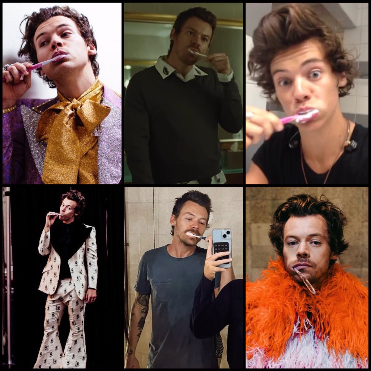 anyone else obsessed with Harry brushing his teeth…