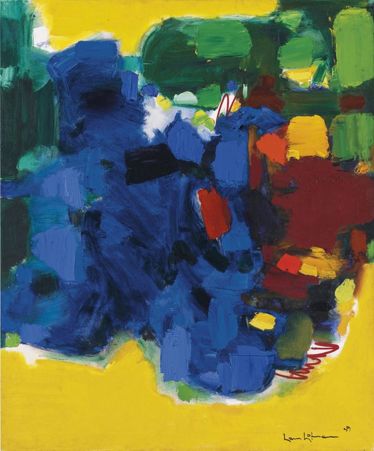 NSaliverou's tweet image. The yellow embraces the center blue passage, while the thickly applied blocks of green and red intermingle...
,,,,
#artist Hans Hofmann
,,,
Emerald Isle,,1959
#world #paintings
