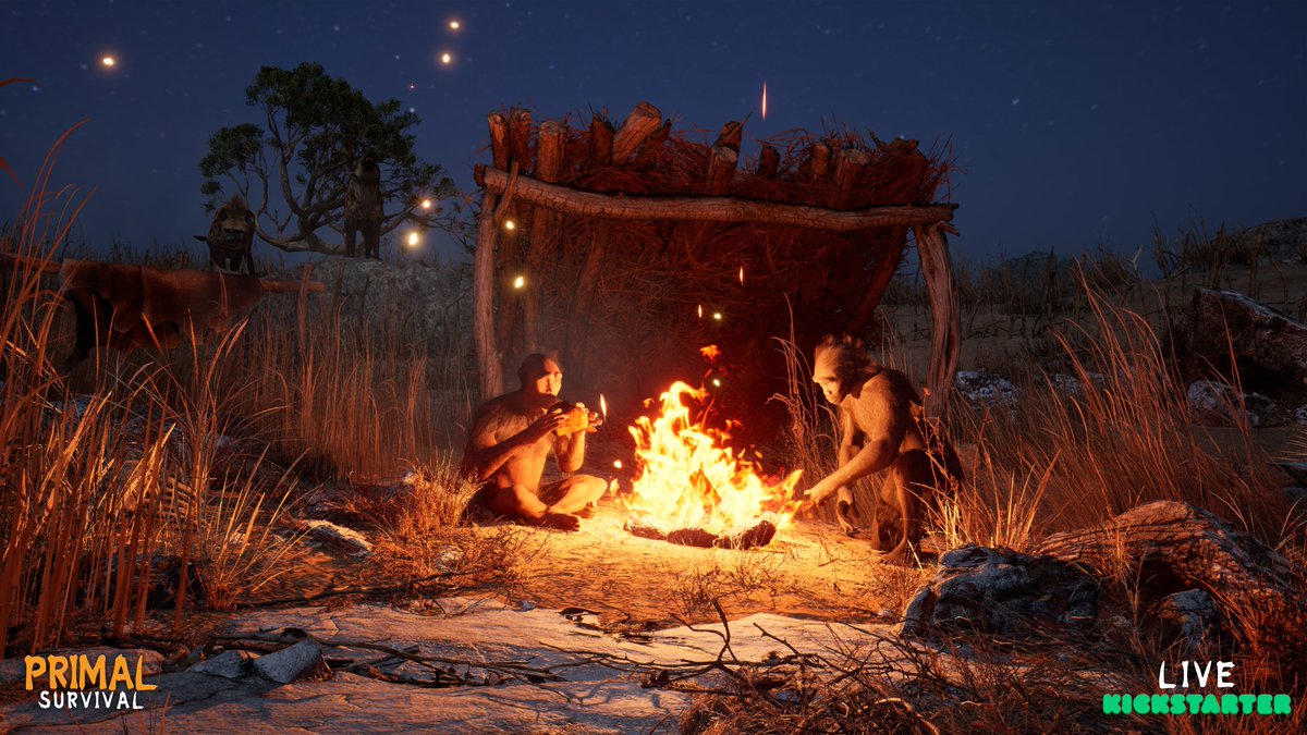 Primal_Survial's tweet photo. In Primal Survival, survival doesn’t end when the sun goes down.

#indiegame #indiedevs #indiegames #CelebrateIndies #survivalgames https://t.co/YFNz72dhaT