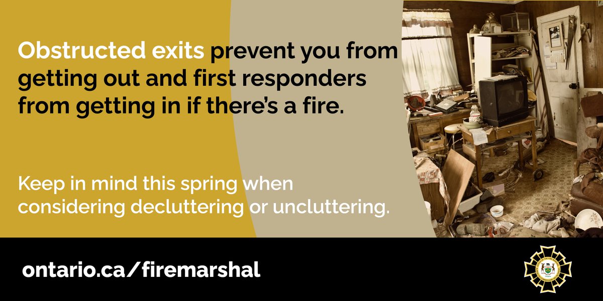 LasallefireON's tweet image. It’s always a good time to remove clutter from the home which may contribute to fire hazards as well as make emergency response more difficult. 

#SpringCleaning #FireSafety