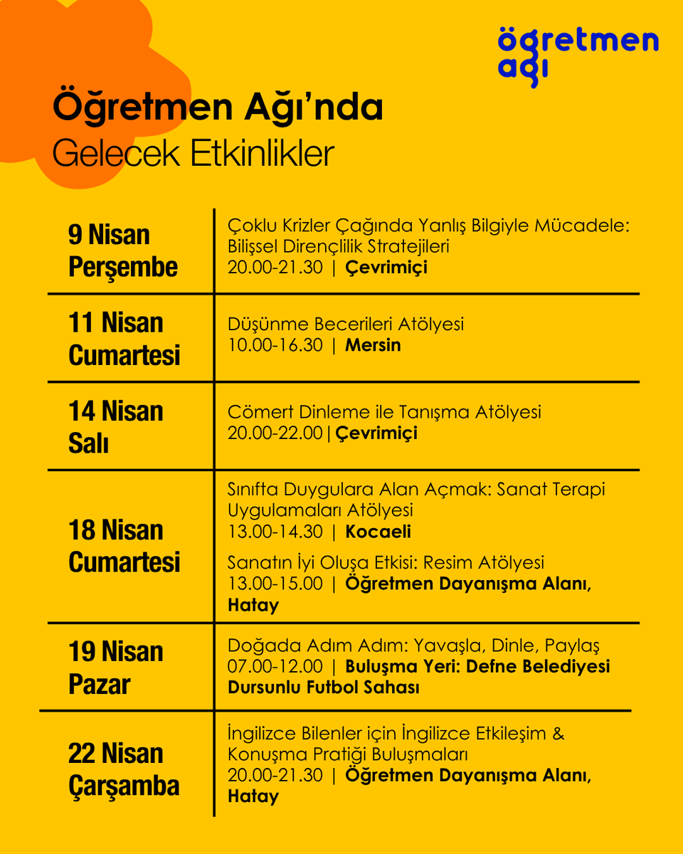 Öğretmen Ağı tweet media