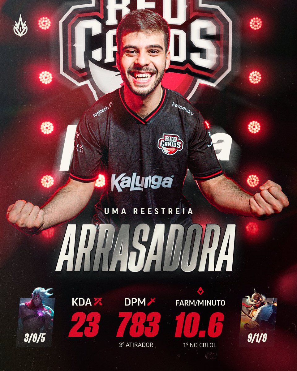 O <a href="/Morttheus/">RED Morttheus</a> voltou com TUDO para o #CBLOL

Em sua reestreia, ele ajudou a liderar a <a href="/REDCanids/">RED Canids Kalunga</a> rumo a mais um fim de semana invicto 🔥

Confira os números do novo Lobo da Matilha 🐺