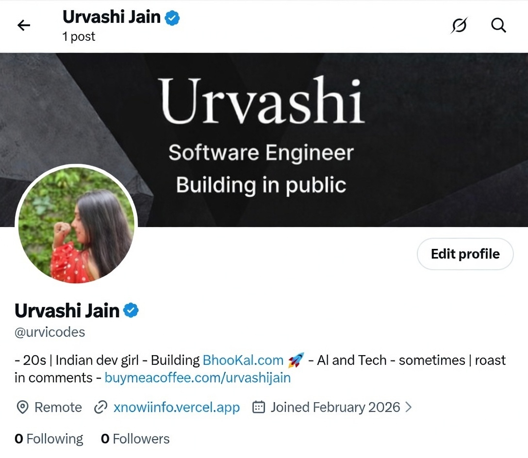 Urvashi Jain tweet media