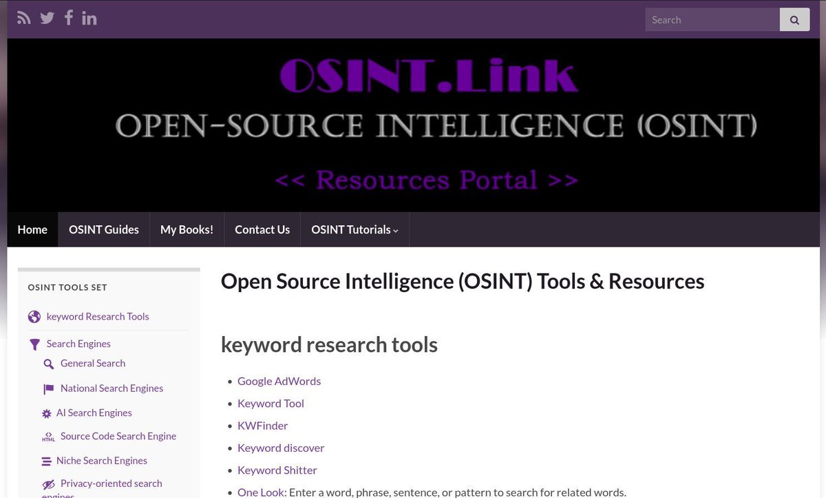 hacktoria's tweet photo. Did you know there's this handy OSINT link page?

https://t.co/qntt7RleLS https://t.co/JijPvHpEi7