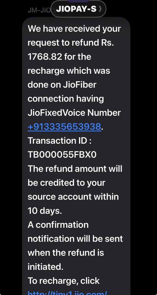 SamSambitpaul90's tweet photo. @JioCare  hello please help till now I haven’t received my refund of cancelled recharge 1768.82 dare on 6 th march https://t.co/wgaQViJIe3