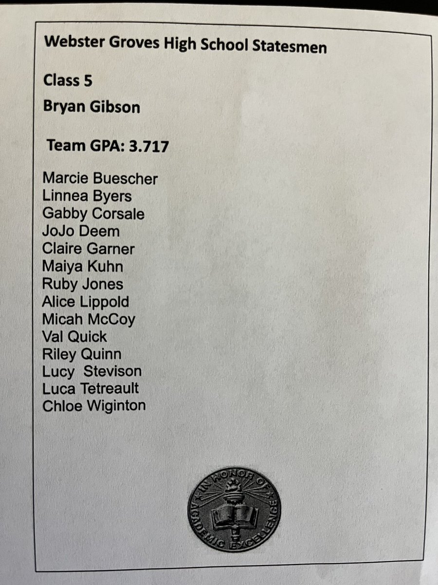 Missouri Fastpitch Coaches Association Academic All-State. It’s the best award of the year - love that our student athletes work day in and day out to be great in the classroom and on the field. <a href="/statesmensports/">WGHS Athletics</a>