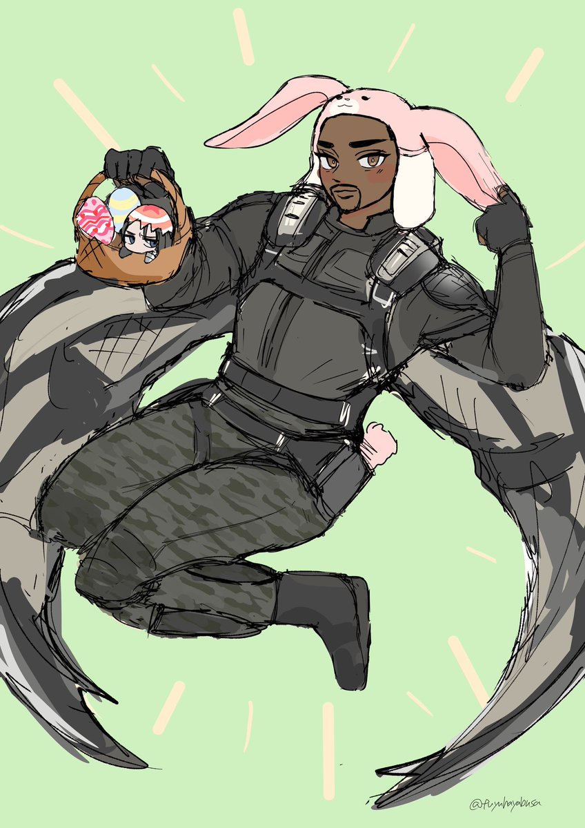 #月いち36の日 
お題「イースター」
今月も開催ありがとうございます✨
うさちゃん🪶とws🥚で参加失礼します🫶