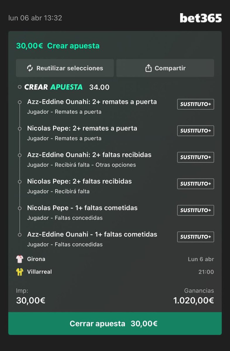 “PÉPÉ” 🇨🇮 &amp; “OUNAHI” 🇲🇦 MI DEBILIDAD 🤌

📊 Últimos 5 partidos :

▪️Promedian 1.20 remates a puerta

▪️Promedian 0.60 faltas x partido.

▪️Promedian 2.80 faltas recibidas x partido.

ℹ️ Tienes estadísticas bastante parecidas en general, me espero un partido con ritmo y con muchas