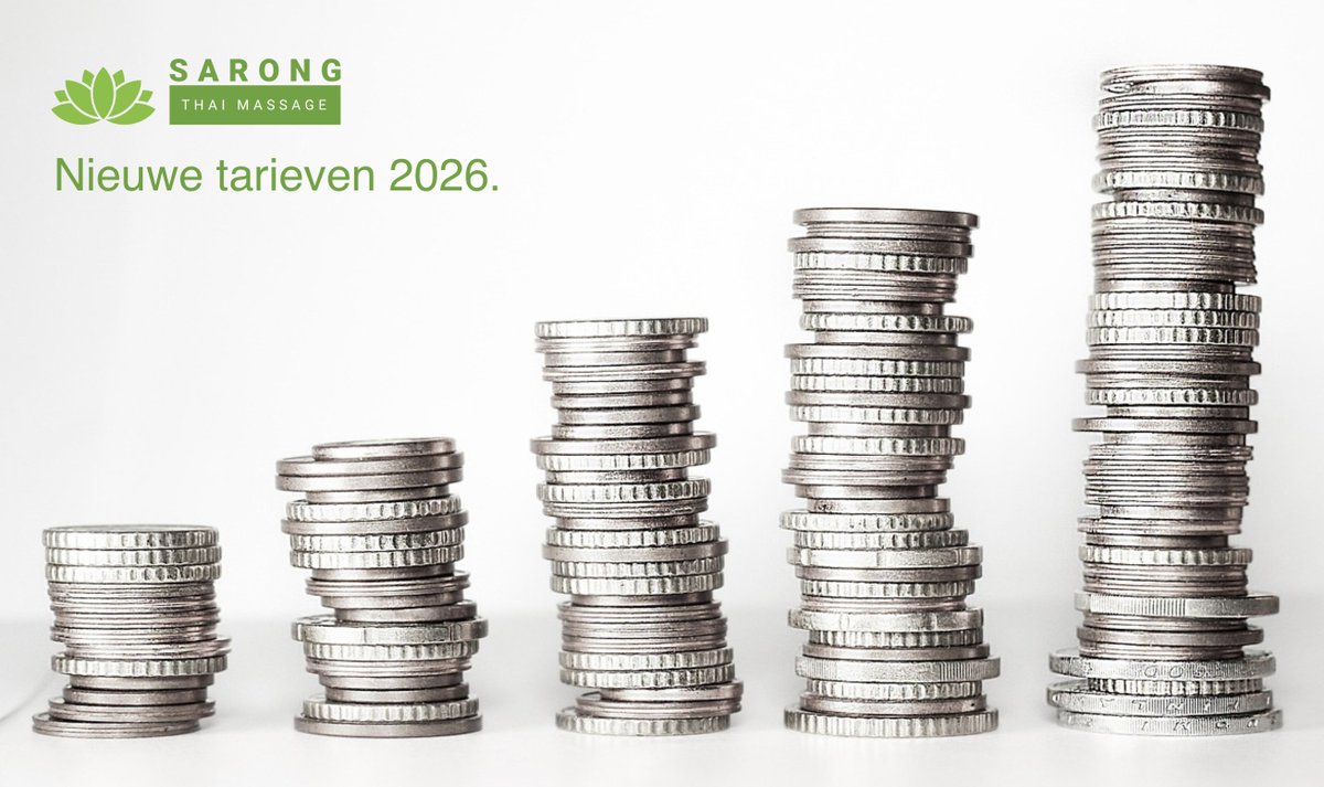 SARONGTHAI_NG's tweet photo. Door de alsmaar toenemende kosten zijn wij helaas genoodzaakt onze tarieven per 1 juni 2026 aan te passen, zodat wij de kwaliteit van onze massagebehandelingen kunnen blijven garanderen. De nieuwe tarieven zijn te bekijken op onze website: https://t.co/acgeb5UN3b https://t.co/DGGJQT2xcY