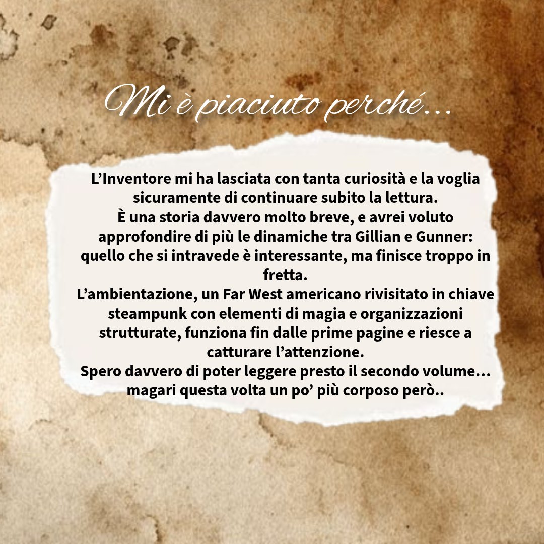 Machi95_'s tweet photo. L' Inventore di C.S Poe 🕰️⚙️✨

Leggi la recensione completa su Instagram ⤵️
https://t.co/0bkKeGT7fu
In collaborazione con 
@TriskellEdiz 

#booktwt #boonstagrammer #booktok #bookqueer https://t.co/ZOEtIom2yn