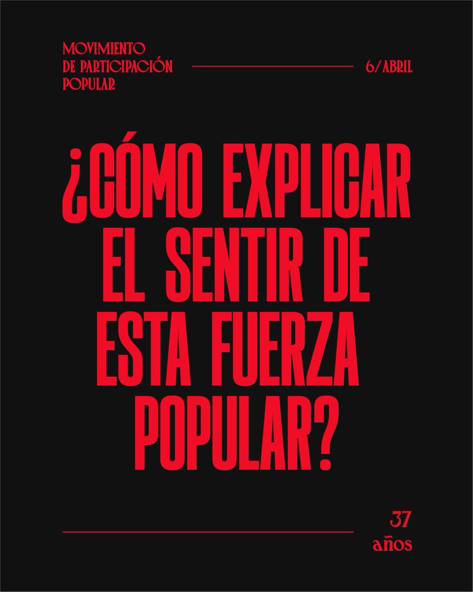 37 años en movimiento.

En cada puerta golpeada, cada mate compartido, cada bandera que pasó de unas manos a otras, se fue construyendo este movimiento, que nació porque la historia necesitaba seguir, y siguió, vaya si siguió.

En estos 37 años la gente nos fue haciendo, poco a
