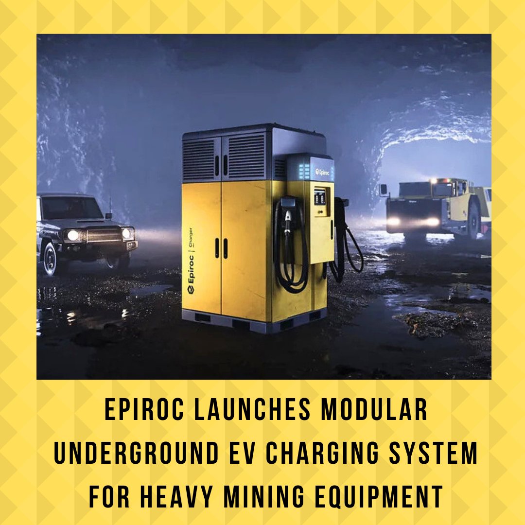 AGA_Parts's tweet image. ⚡ #Epiroc has launched a new charging solution designed for electric vehicles used in #undergroundmining. The system combines rugged hardware, dynamic power distribution, and flexible infrastructure to support electrification in challenging environments. Its IP65-rated enclosure