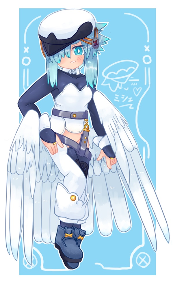 4月3枚目!
ライチョウのミシェちゃん。
仕立て屋で服デザや製作の手伝い等をしている子です!スレンダーだから新作モデルとかもやっている。 