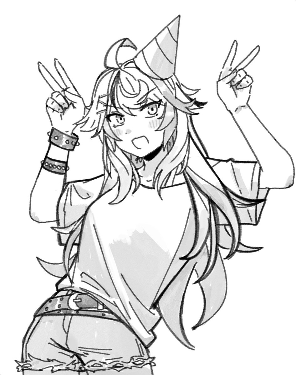 NotGriffzZz's tweet photo. Good morning gamers! 
Just a little surprise but, I'll be streaming tomorrow as it's my bday!!🥳 
Not gonna do anything fancy but I haven't hung out with y'all in a while and I took the day off, so consider coming to hang out tomorrow evening with me!!🧡
🎨: @MirYumiya https://t.co/l5U4KVqPYz