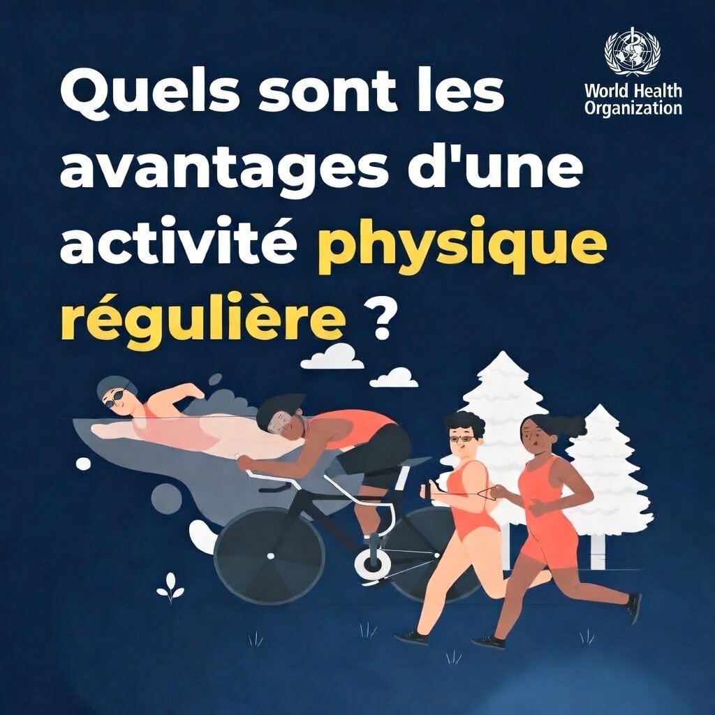 OMSRDCONGO's tweet image. Aujourd'hui, c’est la Journée mondiale de l’#activitéphysique. L’occasion idéale de se rappeler les nombreux bienfaits d’une activité physique régulière ! 

Faisons du mouvement une priorité pour un avenir plus sain. Bougez &amp;amp; restez en bonne santé!
#ActivitéPhysique #BattreLesMNT