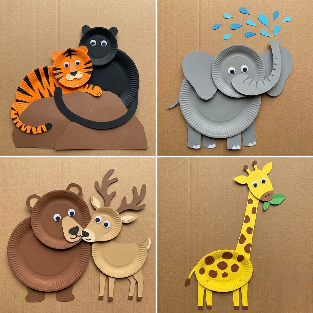 AbdulahDidar's tweet photo. Turn ordinary paper plates into an epic jungle safari! 🐯🦒 From a snuggly tiger cub to a tall, leafy-munching giraffe, these super cute and easy DIY animals are perfect for a creative craft session with the kids. Simple supplies, big fun! #PaperPlateCrafts #JungleAnimals https://t.co/ubmLvQnf2R