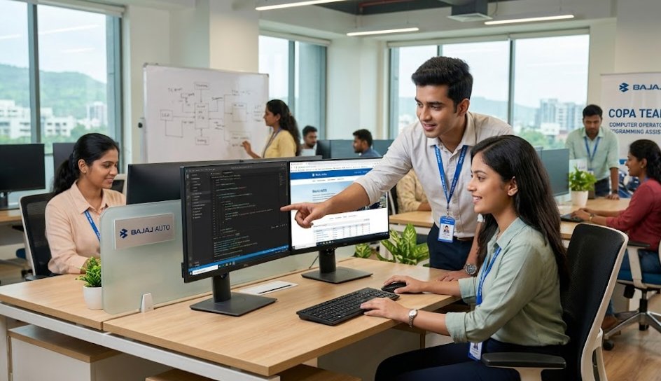 software24334's tweet photo. Computer Operator and Programming Assistant (COPA) vacancy at Bajaj Auto

Apply Here - https://t.co/HEWQ1XvVMv

#Job #bajajauto https://t.co/RNIWeOqTJK