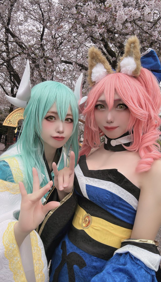 昨日の良妻コンビ🌸🦊

 #仮染街こうのす