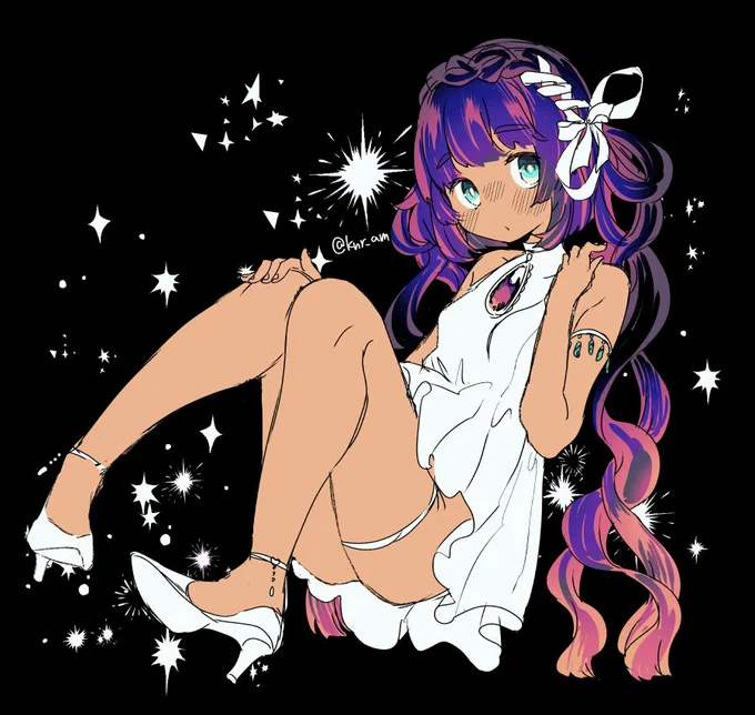 見たいと言っていただけて嬉しいので凍結した垢にしか載せてなかった褐色ちゃん置いておきますね