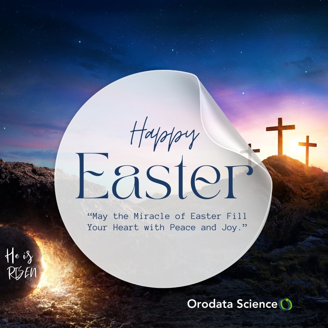 Orodata's tweet image. He is risen,and with Him comes renewed hope, peace, and the promise of new beginnings. 

May the miracle of Easter fill your heart with joy and strengthen your faith for the journey ahead.
#HeIsRisen #EasterSunday #NewBeginnings #FaithAndHope #OrodataScience