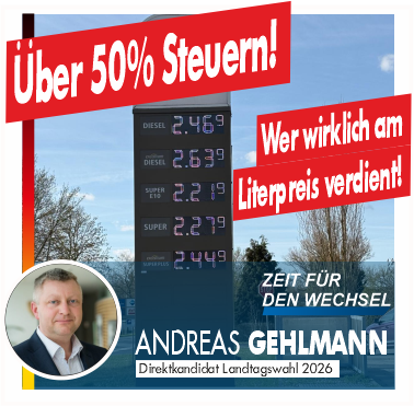 afdgehlmann's tweet photo. Mansfeld-Südharz liegt am Boden – und die Politik tritt nach.
⛽️ 2,00 €/L Sprit, doch diskutiert wird am Problem vorbei:
➡️ Über 50 % Steuern (~1,16 €/L)
➡️ CO₂-Abgabe steigt
➡️Regulierung treibt Preise hoch
🚛Teurer Diesel = alles wird teurer

👉 Politik treibt die Preise.
AG https://t.co/EjTtYFBRBW