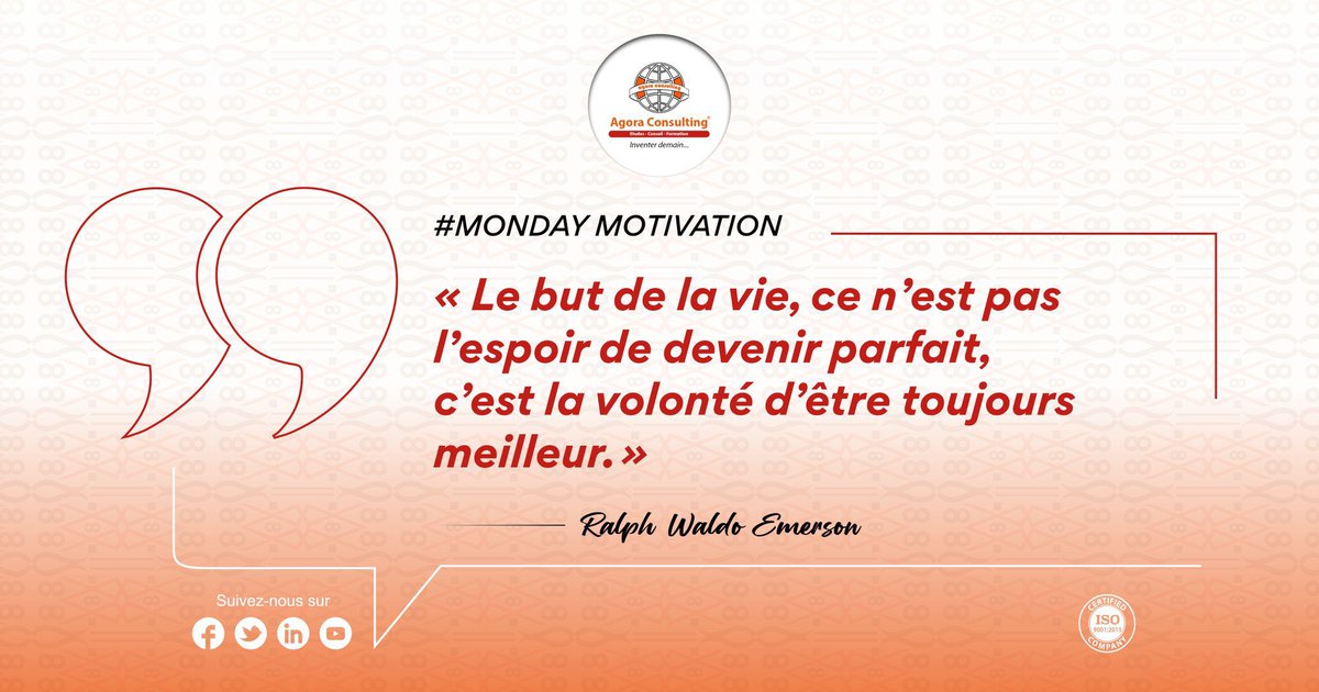 #MondayMotivation | La perfection est une illusion. L’amélioration continue, elle, est une discipline. 
La valeur dans les projets ne réside pas dans des modèles figés ou des certitudes absolues, mais dans la capacité à :
✅ apprendre de chaque mission;
✅ ajuster nos approches