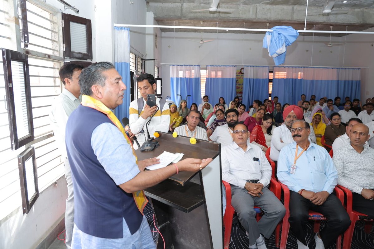 BVPorg's tweet photo. 2 अप्रैल 2026 | भारत विकास परिषद हरियाणा मध्य प्रांत की सफीदों शाखा में सेवा केंद्र (फ़िजियोथारेपी सेंटर ) का लोकार्पण समारोह
@PMOIndia
@narendramodi
@AmitShah
@RSSorg
@BVPorg @sureshjainBVP https://t.co/A8MQZTyLpR