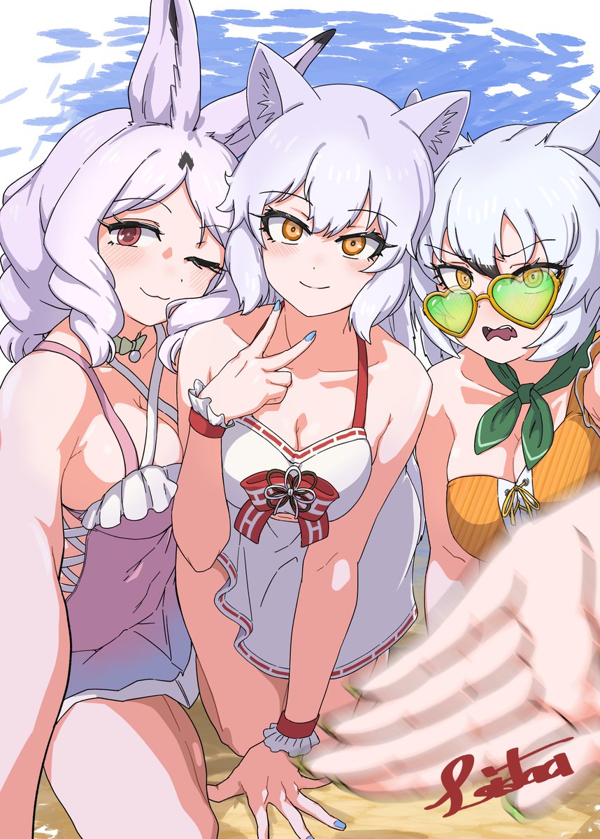 『ホッキョクギツネ合同』に寄稿したイラストです。 