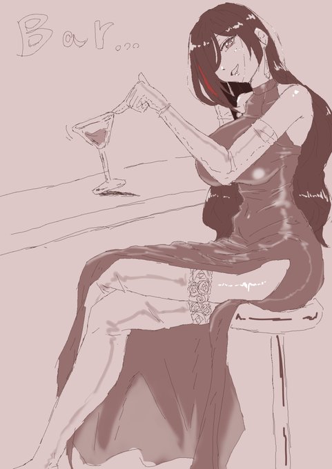 ショートカットボーイッシュキャラを長髪ドレスで描いてもいい、なぜなら自分が見たいから 