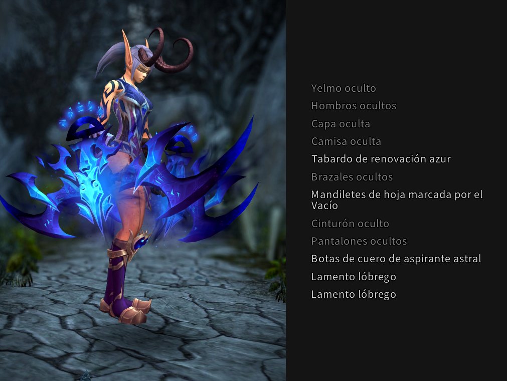EstoEsOroChata's tweet photo. Nueva transmog! Otra del vacío esta vez con las gujas de Laura, os mola? https://t.co/3P03Vwh2x0