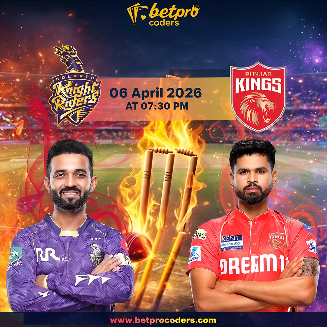 betprocoders's tweet photo. KKR 🆚 PBKS 🔥

⚡ Fastest Live Cricket Updates
🚀 Powered by Betprocoders API

📩 Message us | 📞 Contact now

#KKRvsPBKS #IPL2026 #LiveScoreAPI #CricketTech #Betprocoders https://t.co/v97GZV5i41