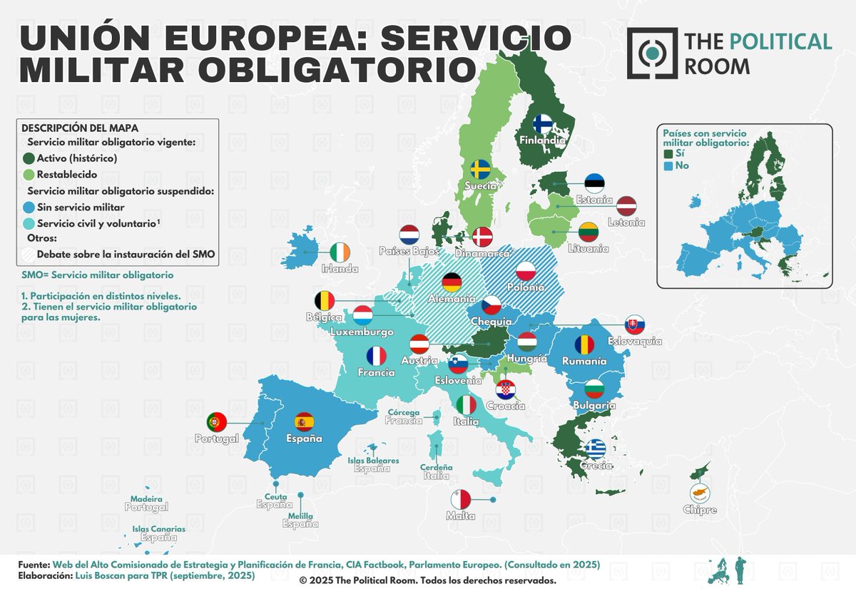 Political_Room's tweet photo. 🇩🇪⚖️🪖 Alemania está revisando la disposición de su nueva ley de servicio militar que obliga a los hombres de entre 17 y 45 años a solicitar permiso para estancias en el extranjero superiores a los tres meses. Defensa aclara que el servicio sigue siendo voluntario y busca evitar cargas burocráticas, en el marco del refuerzo de efectivos para la Bundeswehr.