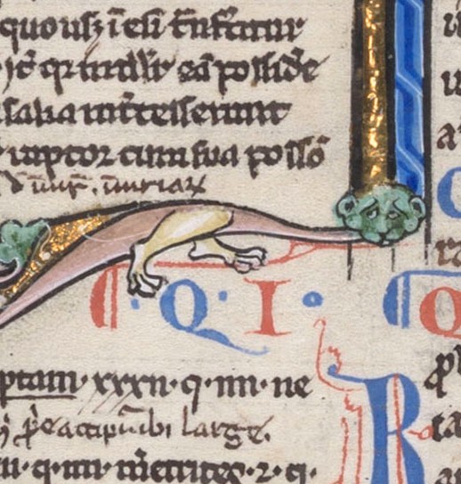 NewCollegeLib's tweet image. Why the green face? Looks like someone has been having too much chocolate over the Easter weekend! 

🤢😆🍫

(@NewCollegeOx, MS 210, f. 233v)

#Easter #ManuscriptMonday #Medieval