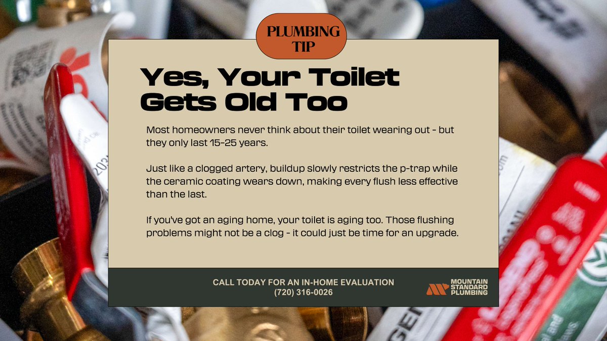 mountplumb's tweet photo. You use it every single day but when's the last time you actually thought about it? 🚽 If your toilet is giving you trouble, give us a call - we'll check it out.  720.316.0026 | https://t.co/iZlJd1ATf8 https://t.co/3rjybXaBPa