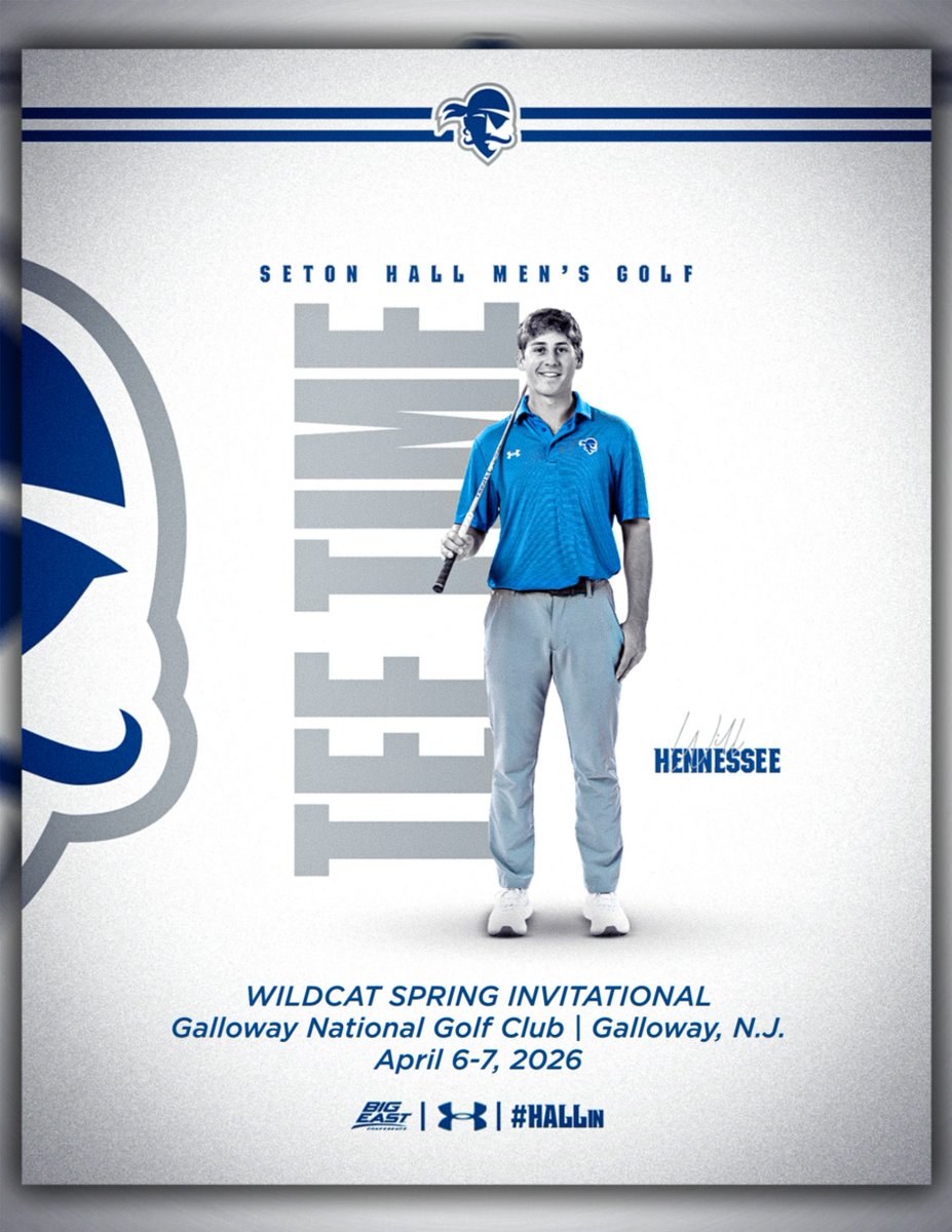 SHUMGolf's tweet image. 🏆 𝐈𝐓'𝐒 𝐓𝐄𝐄 𝐓𝐈𝐌𝐄 !!🏆

Seton Hall is back on the course, TODAY.

🚩 – Wildcat Spring Invitational
📍 – Galloway, N.J.
⛳ – Galloway National Golf Club
📊 – LIVE SCORING:  tinyurl.com/bd2sfrbs

#HALLin 🏴‍☠️🔵⚪
