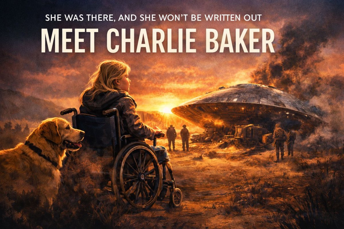 TonyBRichard1's tweet photo. She was 12, in a wheelchair, and already calling herself a reporter —
following in her father's footsteps, though he'd never given her the chance.
Then a UFO crashed outside Roswell.
She wheeled seven miles to the ranch.
📖 https://t.co/JCW5rNyQwl #SciFi #CleanFiction https://t.co/4FgjEs37c3