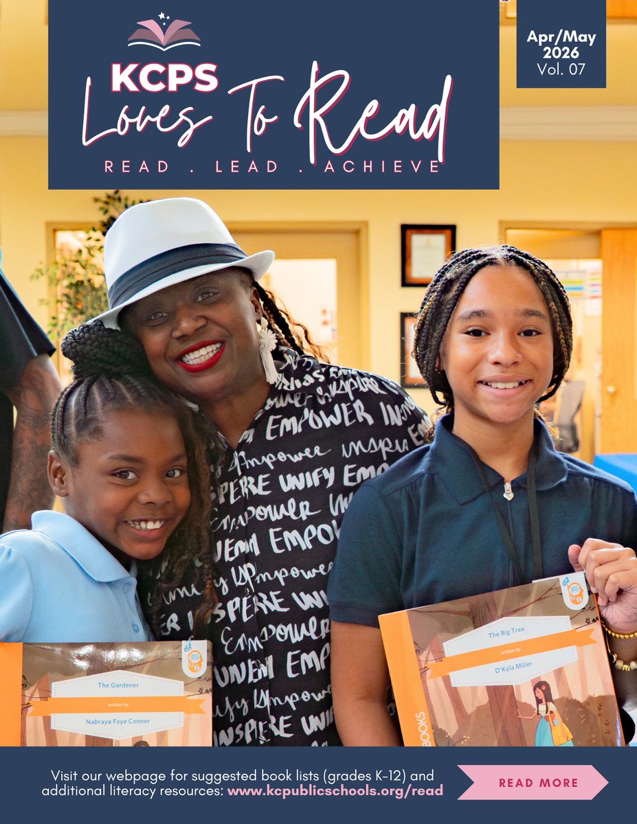 kcpublicschools's tweet image. Check out the April/May edition of the KCPS Loves to Read Family Guide! It's got book recommendations by grade level and tips to support your child's reading journey from home. The month's theme is "hope!"

#KCPS #Reading #StudentSuccess
