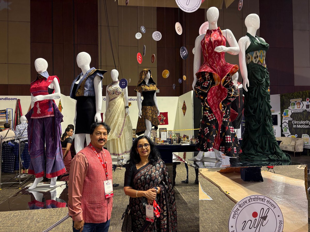 NIFTHYDERABAD1's tweet photo. Where creativity meets industry ✨
NIFT @ 13th Atexcon, HICC Hyderabad | Asian Textile Conference | 2nd &amp; 3rd April 2026

#NIFTHyderabad #ATEXCON2026 #AsianTextileConference #SustainableTextiles #NaturalDyes #TextileInnovation #DesignResearch #IndianTextiles #TelanganaTextiles https://t.co/auX1V5iVc7