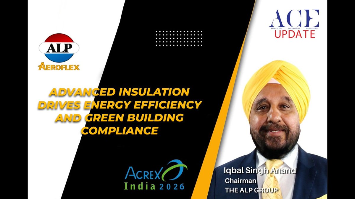 aceupdatemag's tweet image. 𝗔𝗟𝗣 𝘀𝗵𝗼𝘄𝗰𝗮𝘀𝗲𝘀 𝗮𝗱𝘃𝗮𝗻𝗰𝗲𝗱 𝗶𝗻𝘀𝘂𝗹𝗮𝘁𝗶𝗼𝗻 𝘀𝗼𝗹𝘂𝘁𝗶𝗼𝗻𝘀 𝗮𝘁 𝗔𝗖𝗥𝗘𝗫 𝟮𝟬𝟮𝟲

Watch the full interaction here:  youtube.com/watch?v=wz00mh…

#ACEUpdate #IqbalAnand #ACREX2026 #ALPGroup #ConstructionTech #AdvancedInsulation #EnergyEfficiency