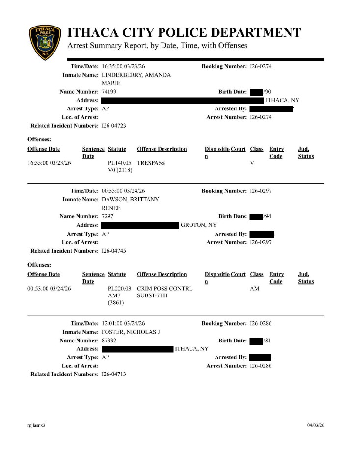 Ithaca Police tweet media